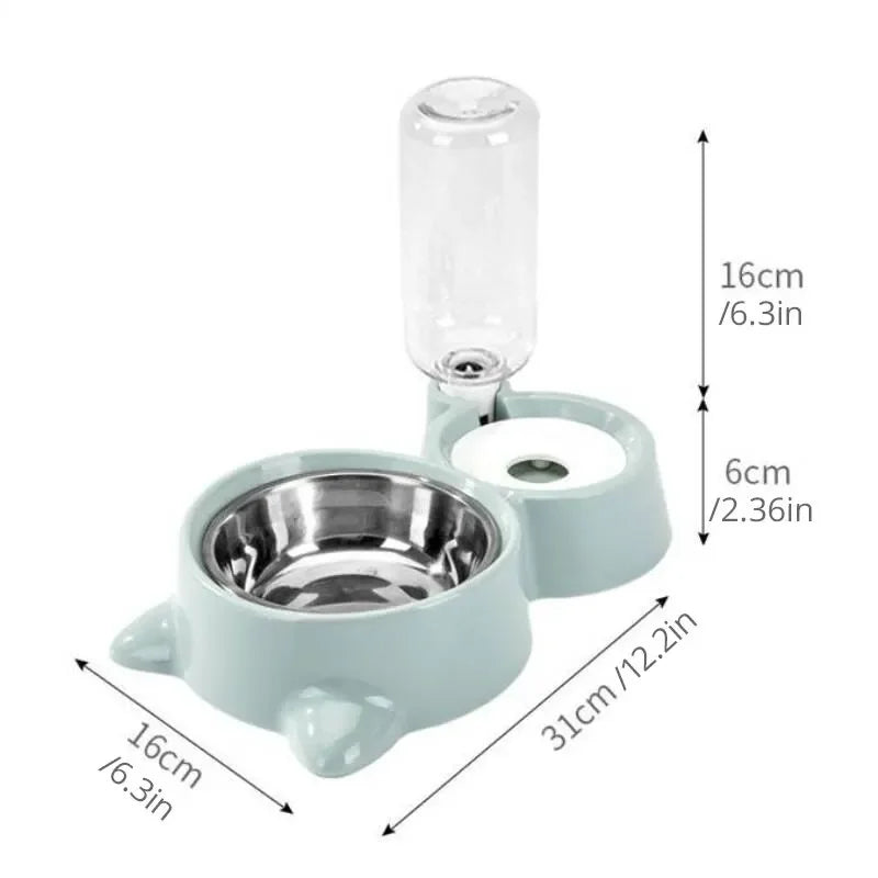Blue Pet Dog Cat Bowl Fountain Automatic Food Water Feeder Container For Cats Dogs Drinking Pet Articles cat litter box