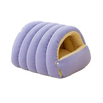 Indoor Cat Bed, Cave Style Cozy Hideaway with Removable Washable Cover & Anti-Slip Base
