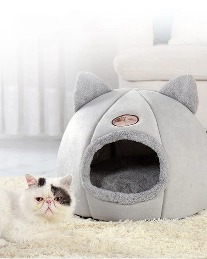 Cozy Cave Indoor Pet Bed Winter Warm Hideaway for Cats & Small Dogs