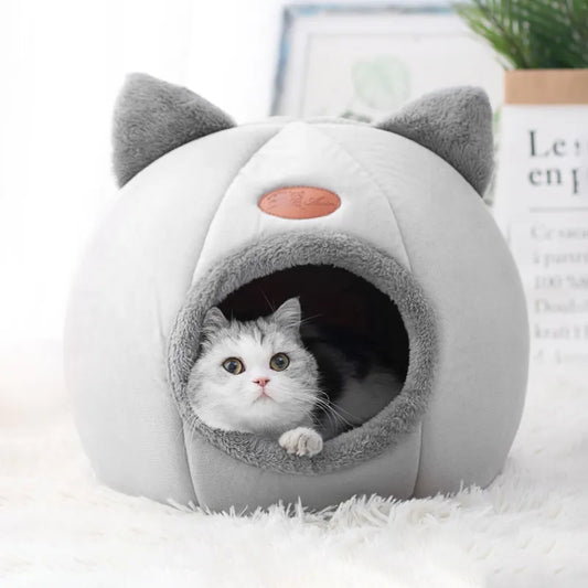 Cozy Cave Indoor Pet Bed Winter Warm Hideaway for Cats & Small Dogs