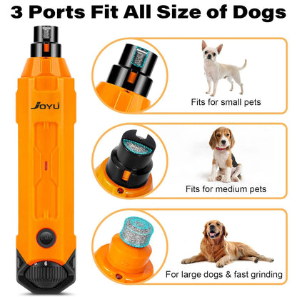 6-Speed Dog Nail Grinder  Enhanced Pet Nail Grinder Super Quiet Rechargeable Electric Dog Nail Trimmer Painless paws grooming