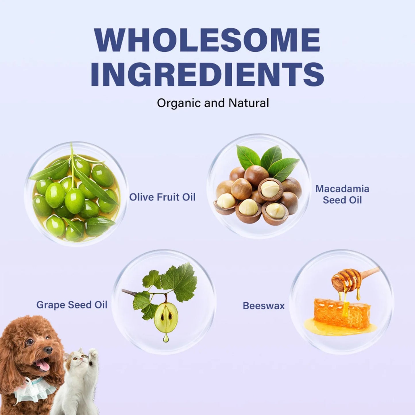 Dog Paw Balm Moisturizing Natural Cream Cat Paw Wax Nose Protector Moisturizer Pet Crack Feet Repair Winter Care Supplies