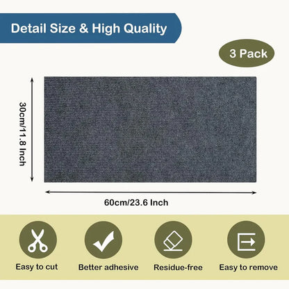 Self-Adhesive Trimmable Cat Scratching Mat Furniture & Wall Protector