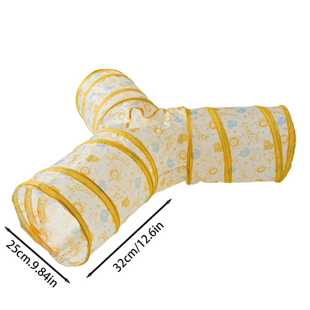 Cat Tunnel Pet Tube Collapsible Play Toy Indoor Outdoor Kitty Puppy Toys for Puzzle Exercising Hiding Training