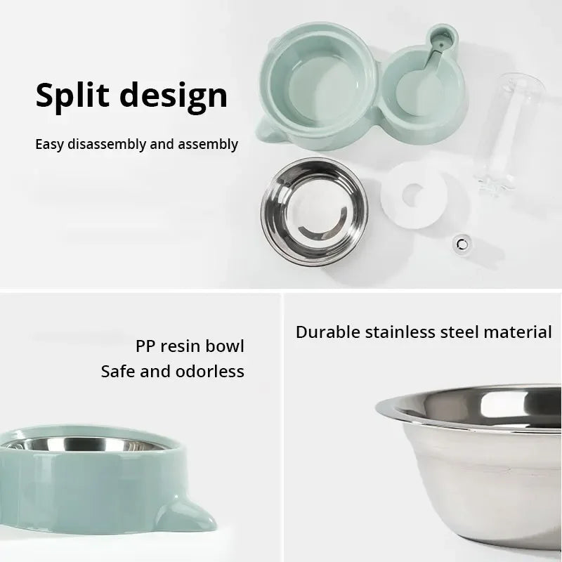 Blue Pet Dog Cat Bowl Fountain Automatic Food Water Feeder Container For Cats Dogs Drinking Pet Articles  cat litter box