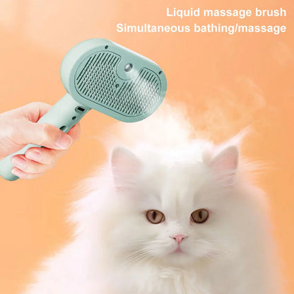 3 in 1 Cat Steam Brush Cat Hair Brush Pet Brush Pet Hair Cleaning Brush Comb for Shedding & Grooming for Cats Dogs Small Animals