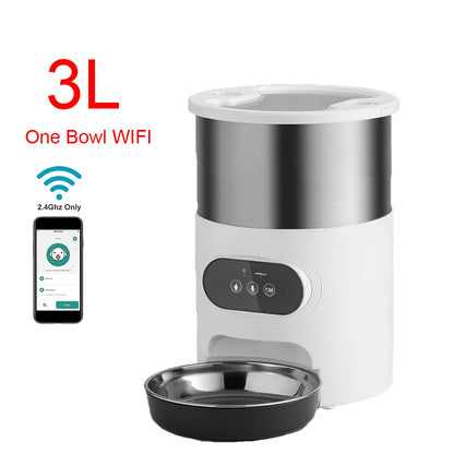 Tuya Smart APP Pet Feeder Cat Dog Food Dispenser Suitable For Small And Medium-Sized Cats And Dogs Mobile Phone Remote Feeding