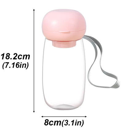 300/550ml Portable Food Grade Material Dog Cat Travel Pet Water Cup Feeding With Lanyard For Small Medium Cats Dogs Pet Supplies