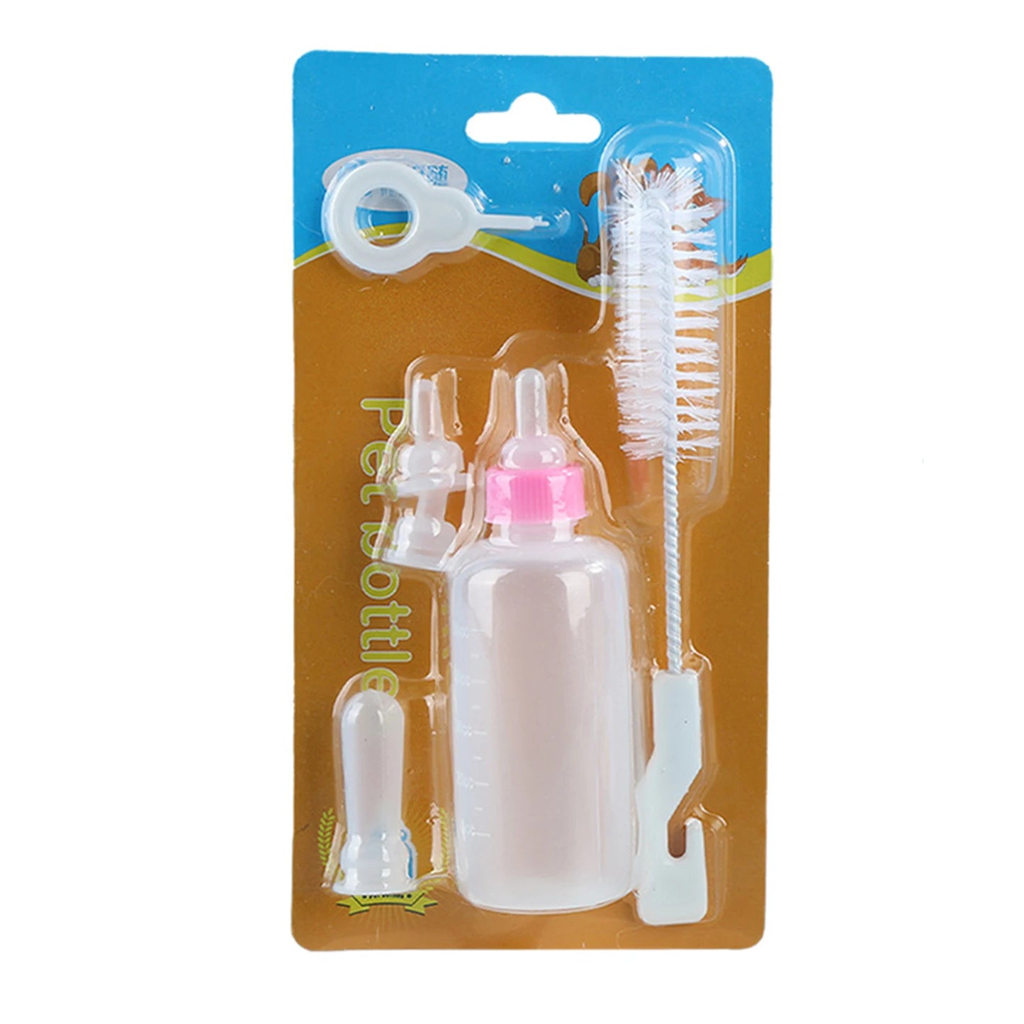 60ml Pet Bottle Set Pet Silicone Milk Bottle Dog and Cat Feeding Water dispenser Pet Supplies