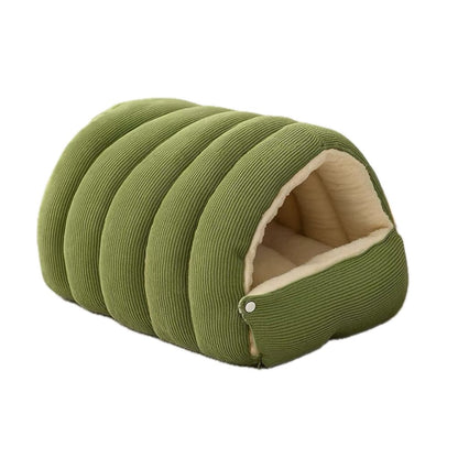 Indoor Cat Bed, Cave Style Cozy Hideaway with Removable Washable Cover & Anti-Slip Base